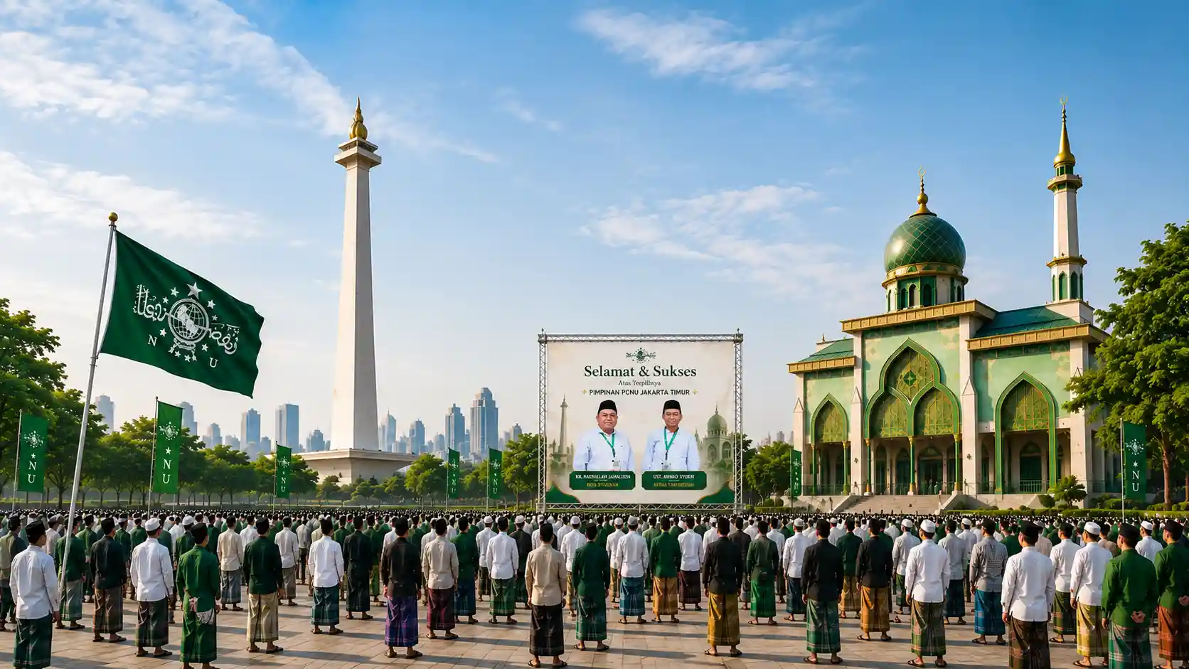 Kebersamaan pengurus dan warga PCNU Pengurus Cabang Kabupaten Aceh Singkil